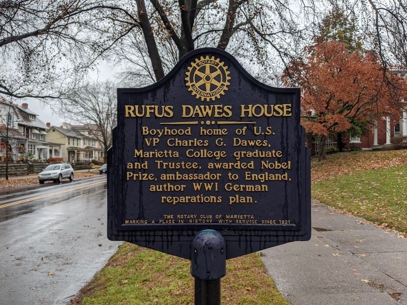 Rufus Dawes House Marker image. Click for full size.