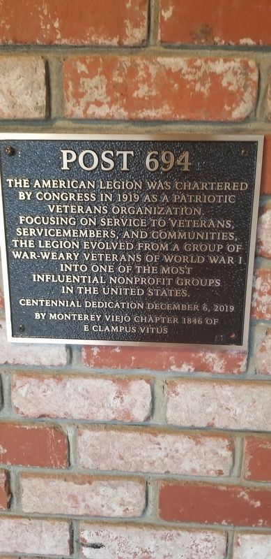 Post 694 Marker image. Click for full size.