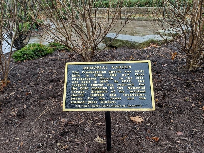 Memorial Garden Marker. Click for full size. Memorial Garden Marker image. Click for full size.