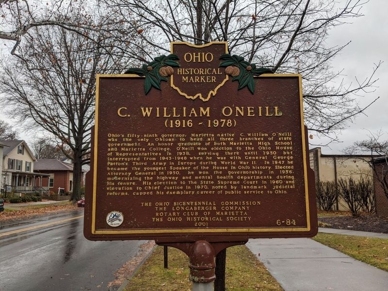 C. William O'Neill Marker image. Click for full size.