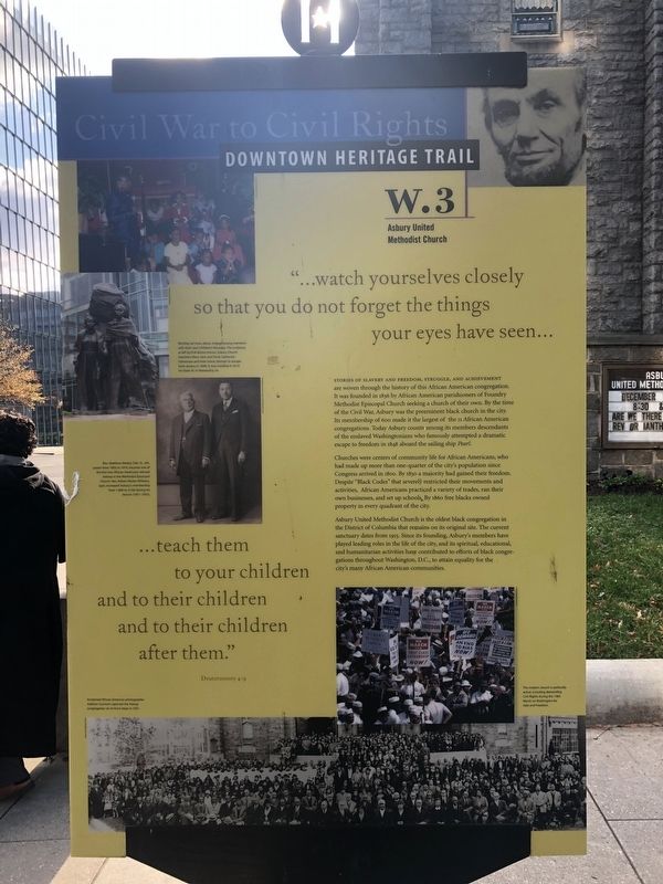 Asbury United Methodist Church Marker image. Click for full size.
