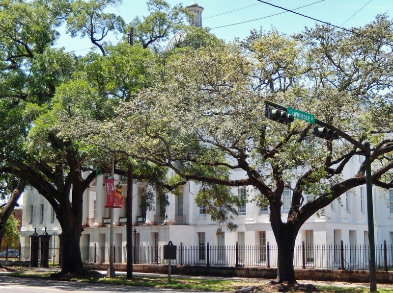Barton Academy � <i>southeast corner view<br>(related marker visible beside sidewalk)</i> image. Click for full size.