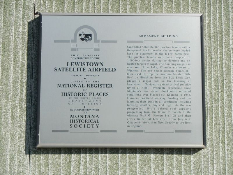 Armament Building Marker image. Click for full size.