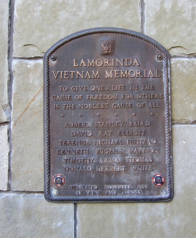 Lamorinda Vietnam Memorial image. Click for full size.