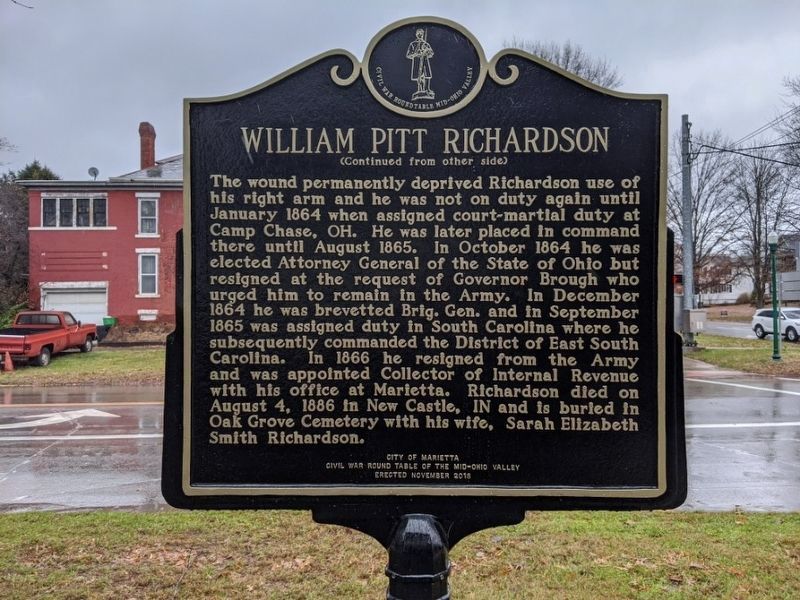 William Pitt Richardson Marker image. Click for full size.