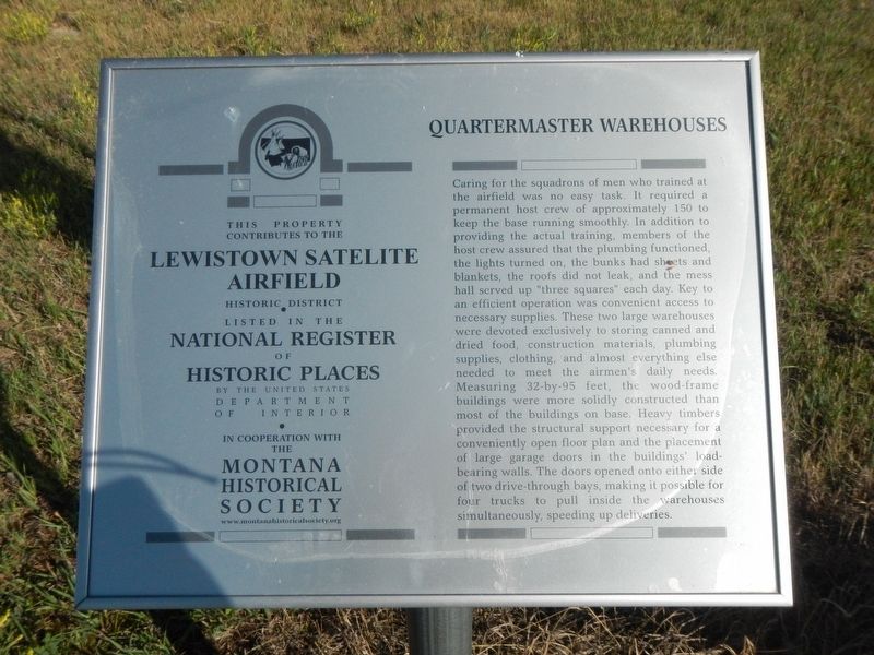 Quartermaster Warehouses Marker image. Click for full size.