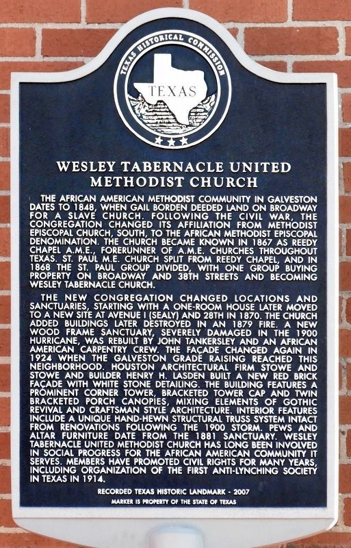 Wesley Tabernacle United Methodist Church Marker image. Click for full size.