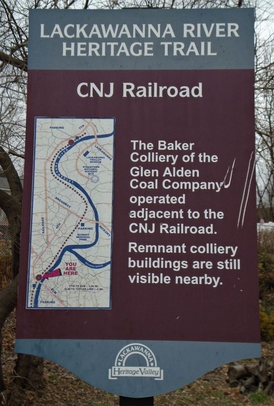 Baker Colliery Marker image. Click for full size.