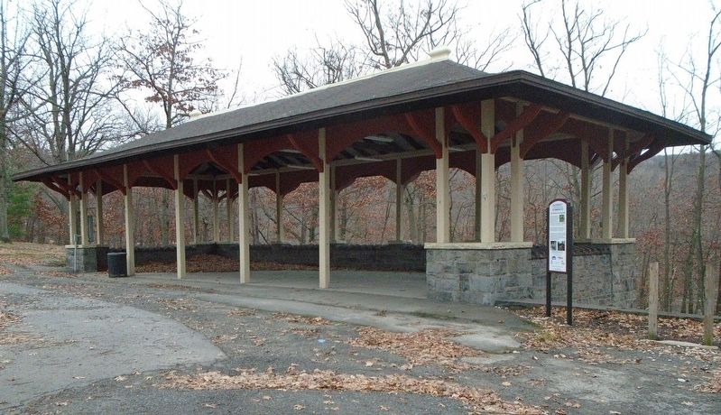 The Pavilion at Nay Aug Park and Marker image. Click for full size.