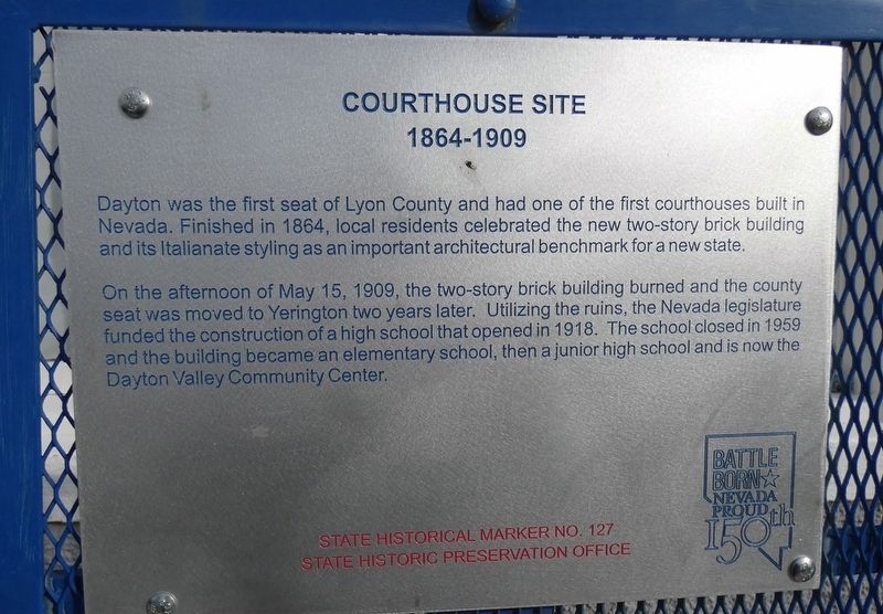 Courthouse Site Marker image. Click for full size.