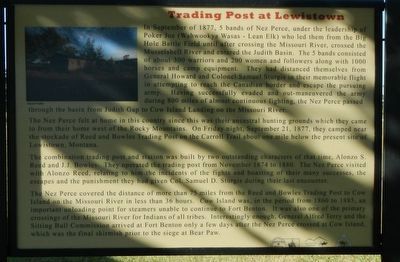 The Nez Perce Conflict of 1877 Marker image. Click for full size.