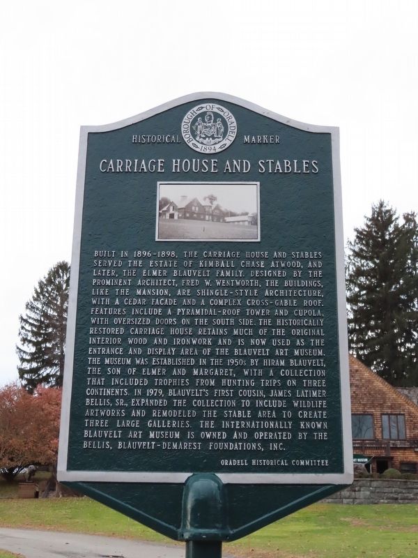 Carriage House and Stables Marker image. Click for full size.