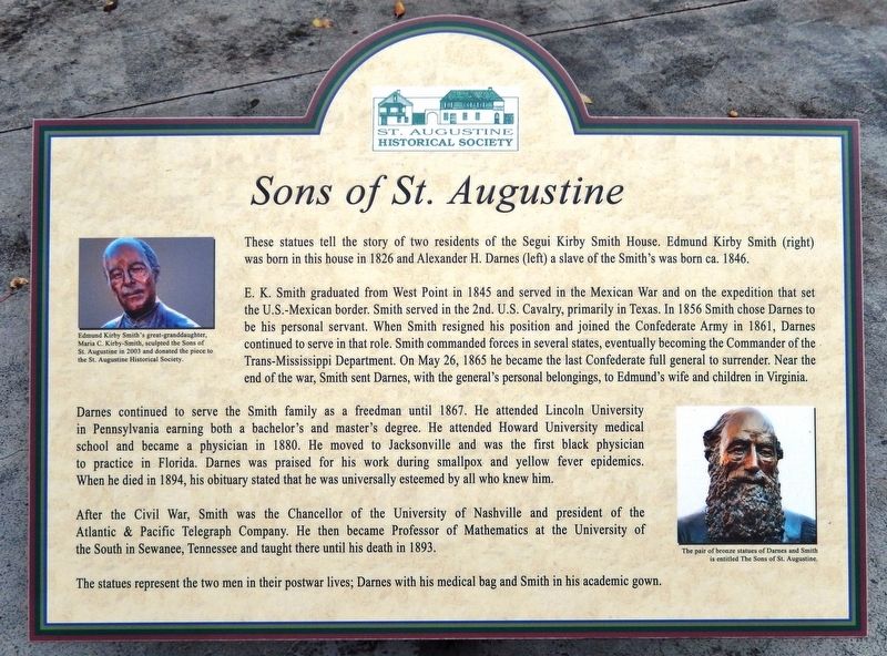Sons of St. Augustine Marker image. Click for full size.