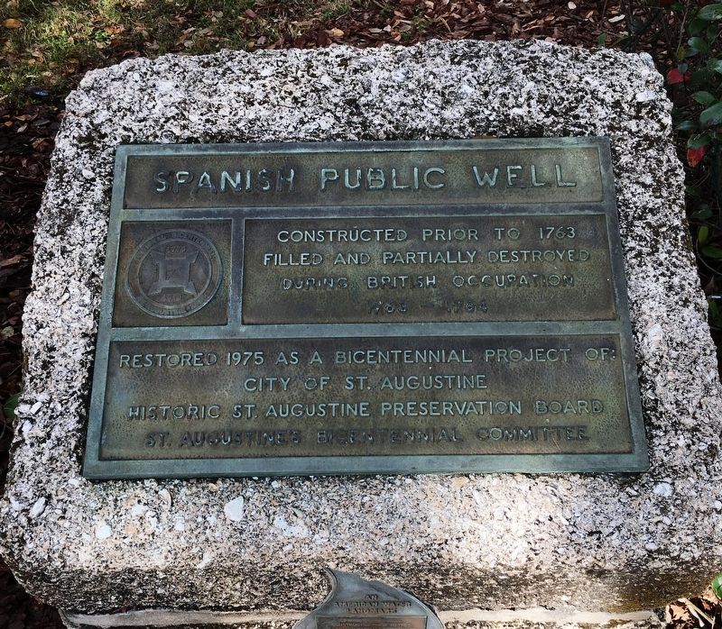 Spanish Public Well Marker image. Click for full size.