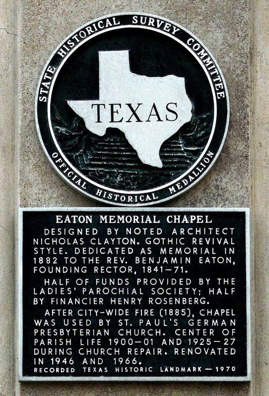 Eaton Memorial Chapel Marker image. Click for full size.