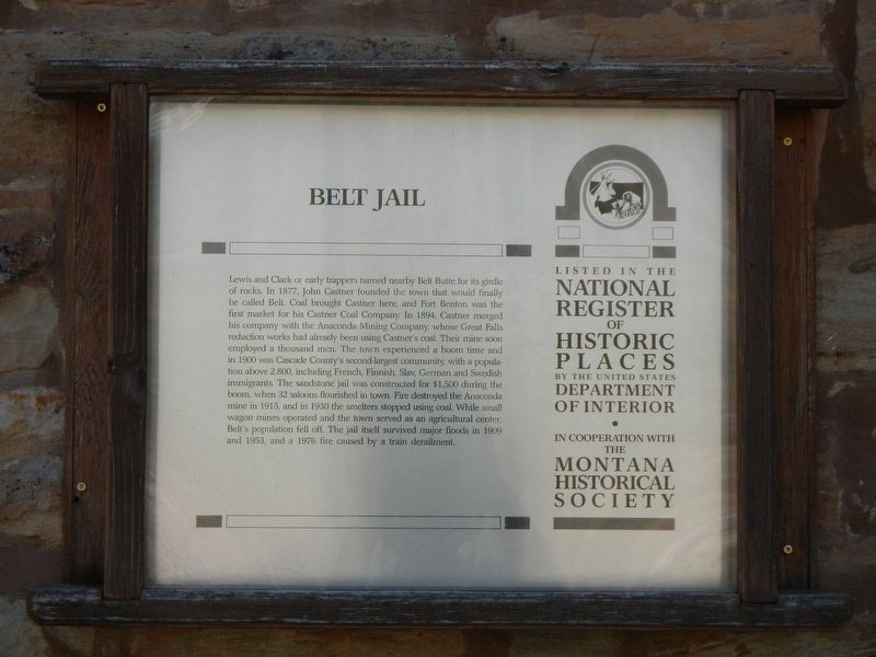 Belt Jail Marker image. Click for full size.