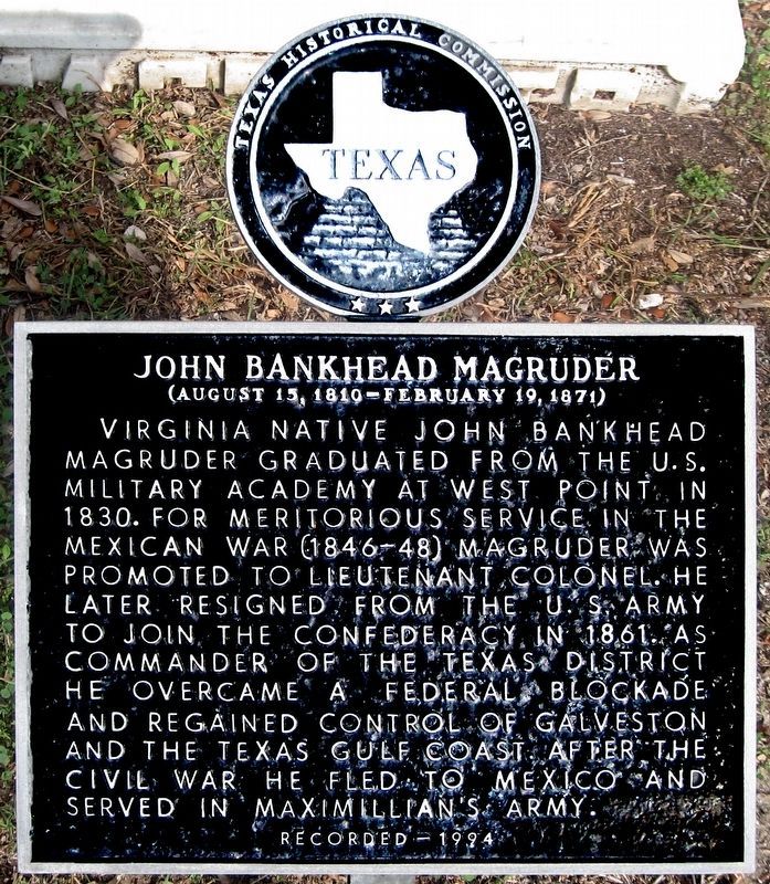 John Bankhead Magruder Marker image. Click for full size.