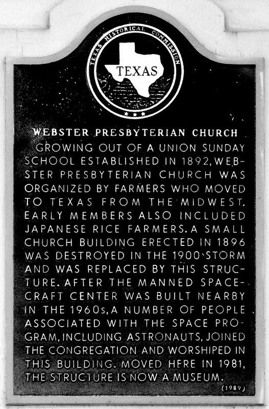 Webster Presbyterian Church Marker image. Click for full size.