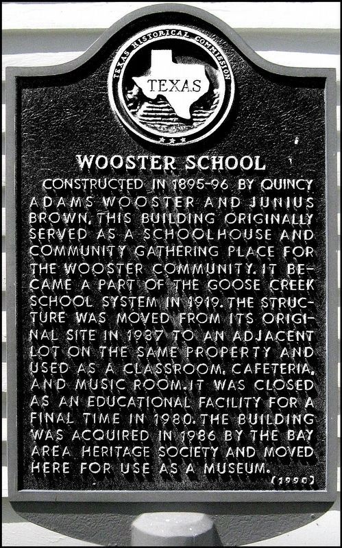 Wooster School Marker image. Click for full size.