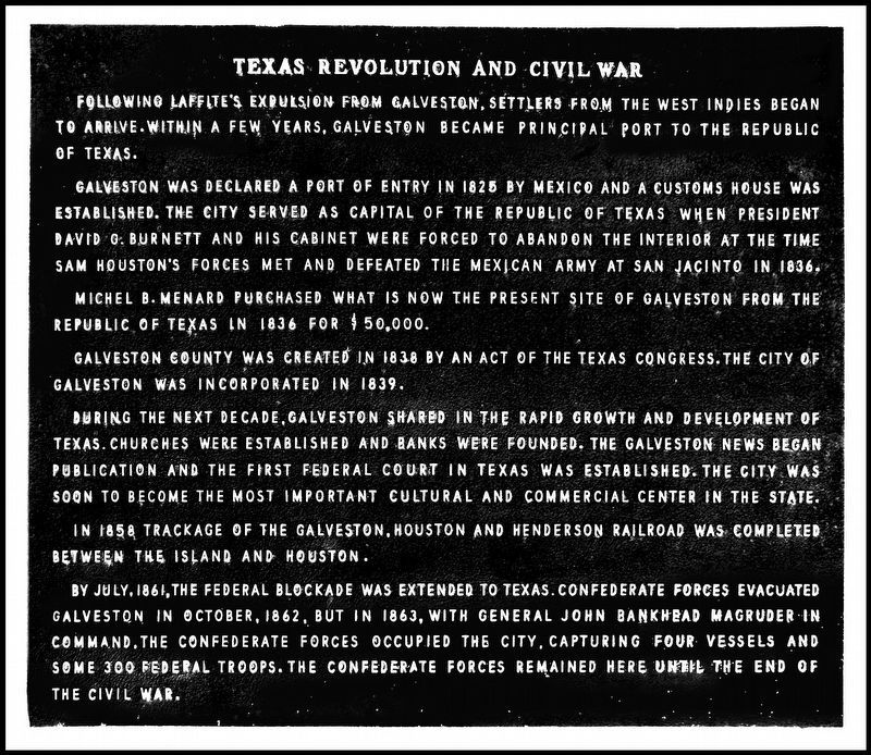 Texas Revolution and Civil War Marker image. Click for full size.
