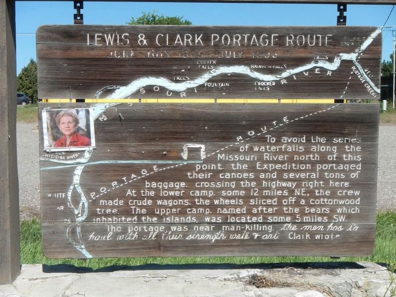Lewis & Clark Portage Route Marker image. Click for full size.