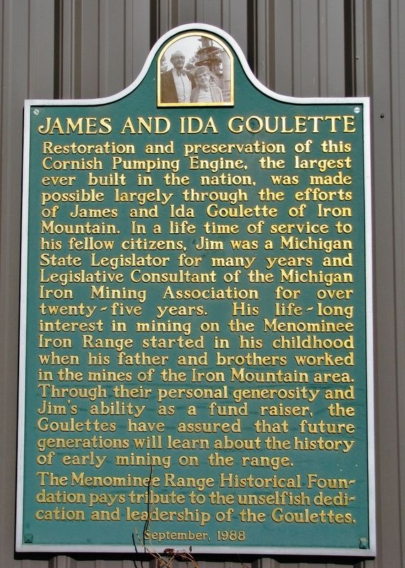 James and Ida Goulette Marker image. Click for full size.