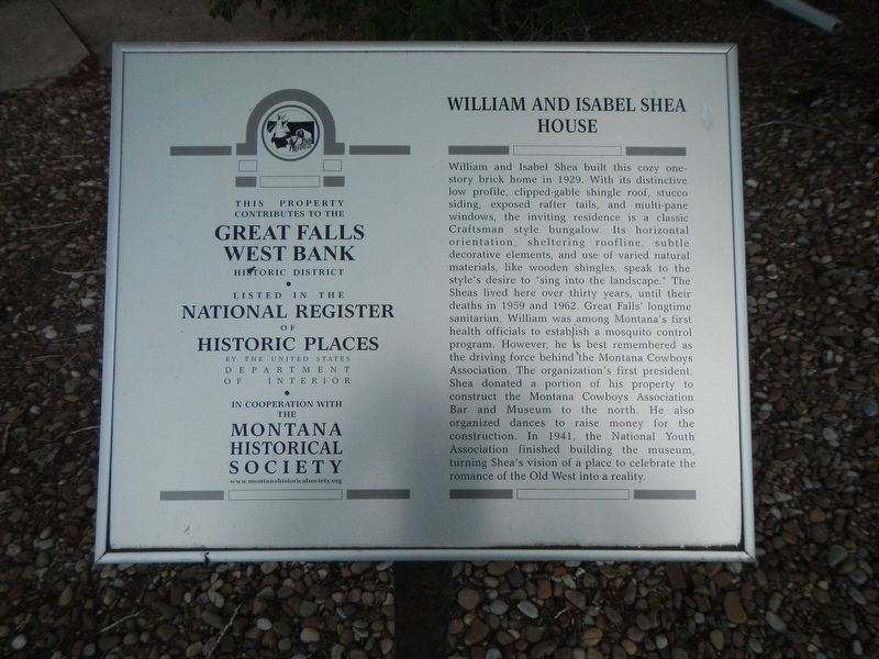 William & Isabel Shea House Marker image. Click for full size.