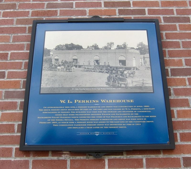 W.L. Perkins Warehouse Marker image. Click for full size.