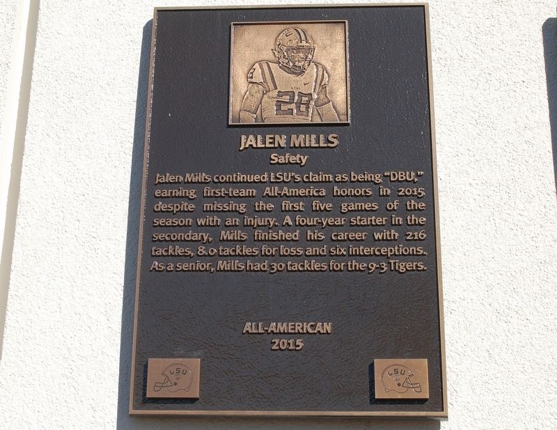 Jalen Mills Marker. Click for full size. Jalen Mills Marker image. Click for full size.