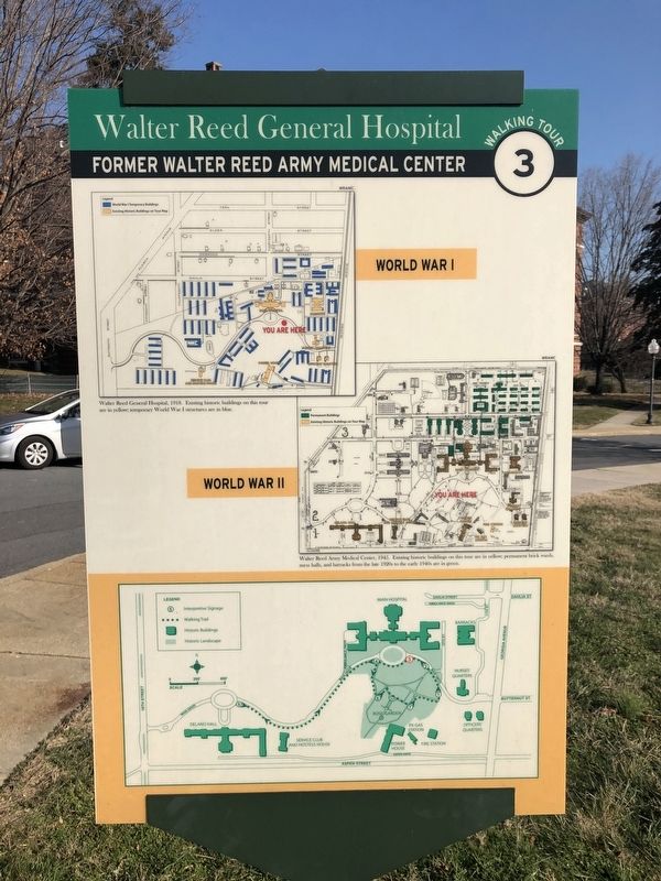 Walter Reed General Hospital Marker [Reverse] image. Click for full size.
