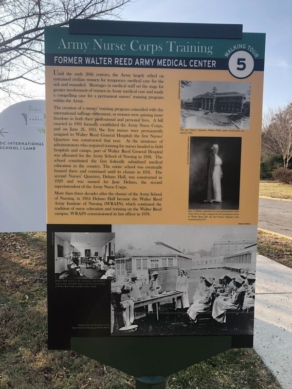 Army Nurse Corps Training Marker image. Click for full size.