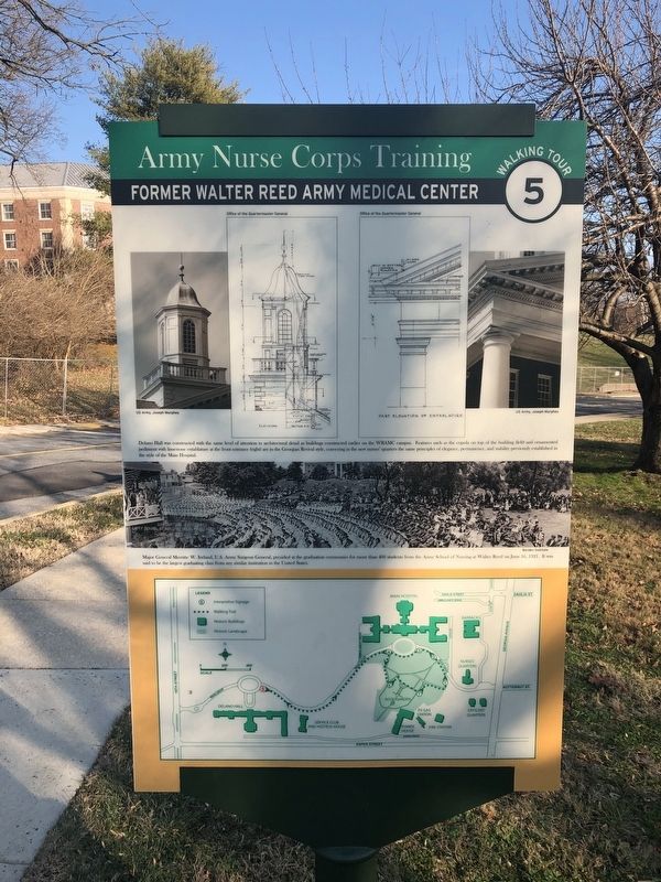 Army Nurse Corps Training Marker [Reverse] image. Click for full size.