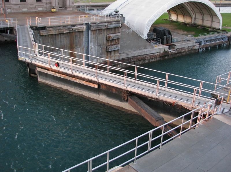 St. Marys Falls Canal • Lock Gate. Click for full size. St. Marys Falls Canal • Lock Gate image. Click for full size.