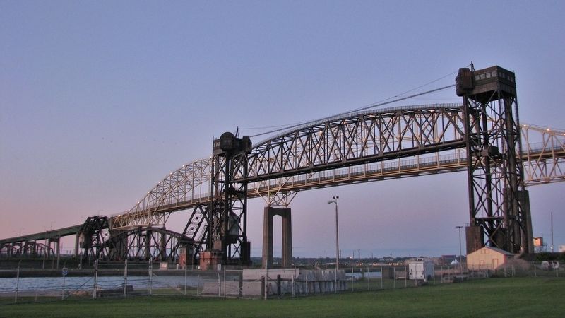 St. Marys Falls Canal • Lift Bridge & International Bridge. Click for full size. St. Marys Falls Canal • Lift Bridge & International Bridge image. Click for full size.