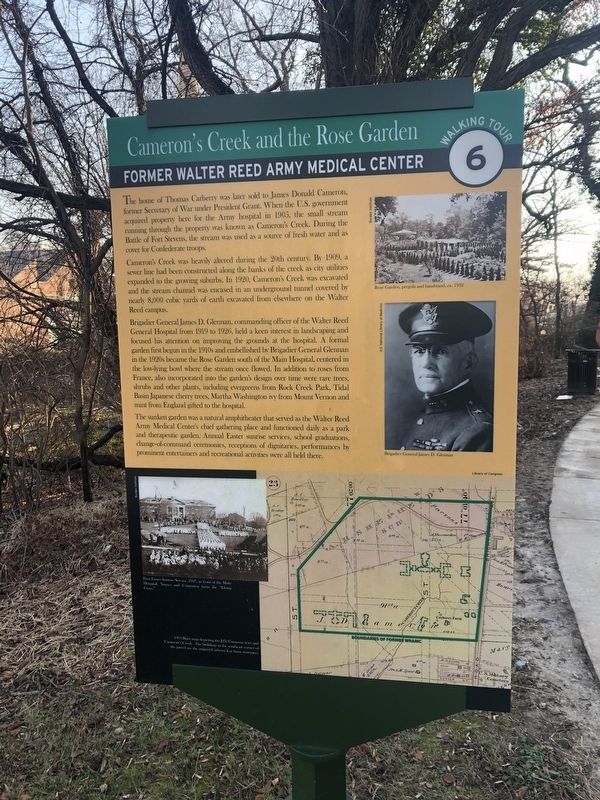 Cameron's Creek and the Rose Garden Marker image. Click for full size.