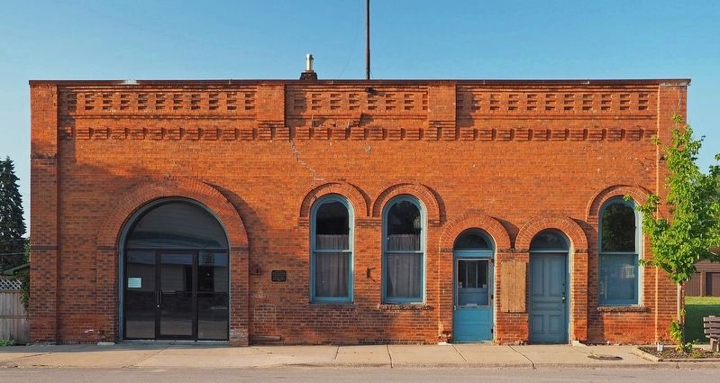 Old Fire Hall<br>(<i>marker visible just right of main front entrance</i>) image. Click for full size.