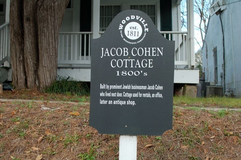 Jacob Cohen Cottage Marker image. Click for full size.