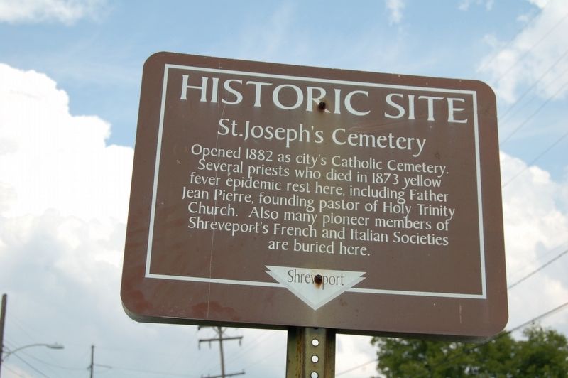St. Joseph's Cemetery Marker image. Click for full size.