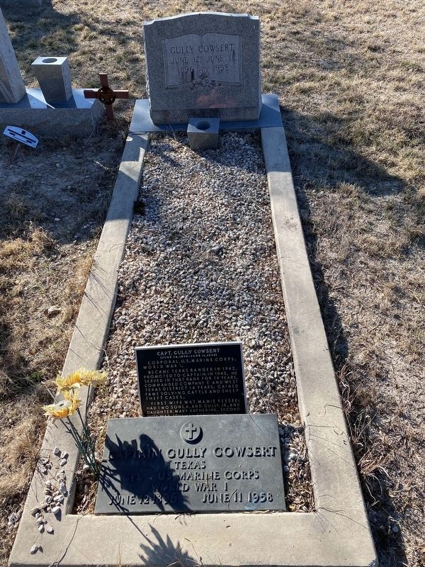Capt. Gully Cowsert Gravesite image. Click for full size.