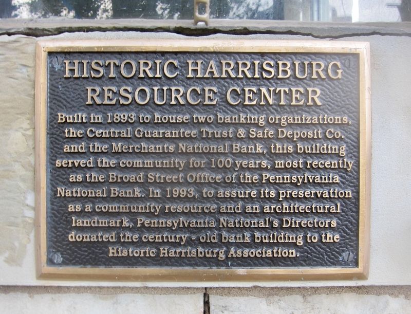 Historic Harrisburg Resource Center Marker image. Click for more information.