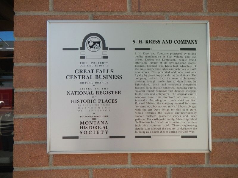 S.H. Kress and Company Marker image. Click for full size.