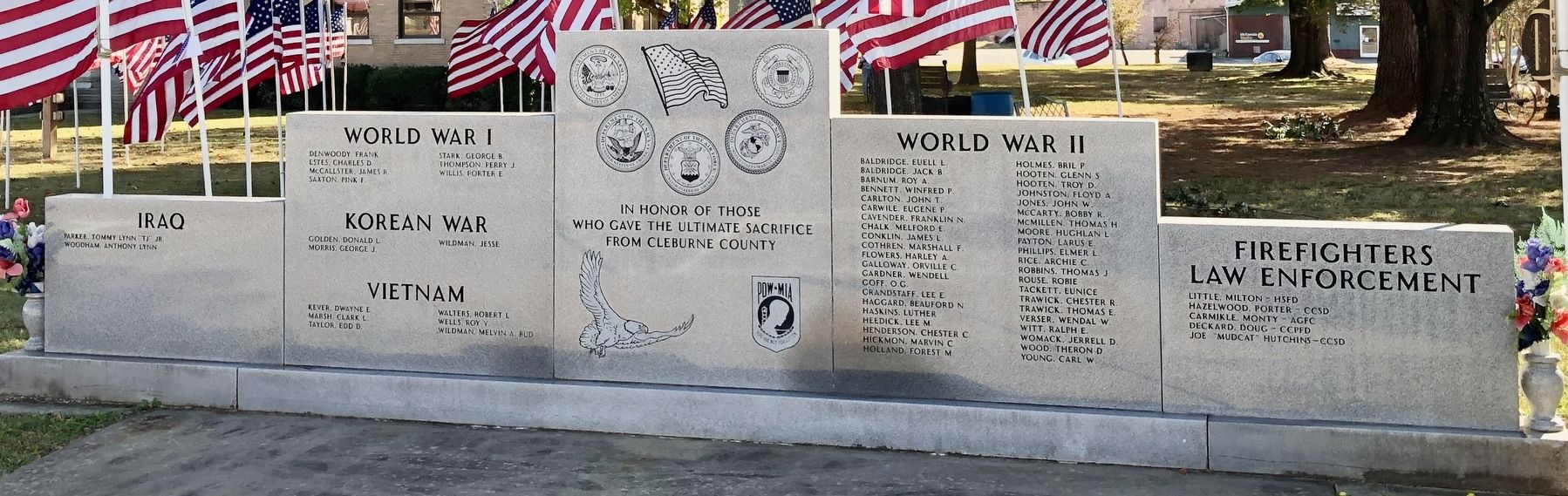 Cleburne County War Memorial	 image. Click for full size.