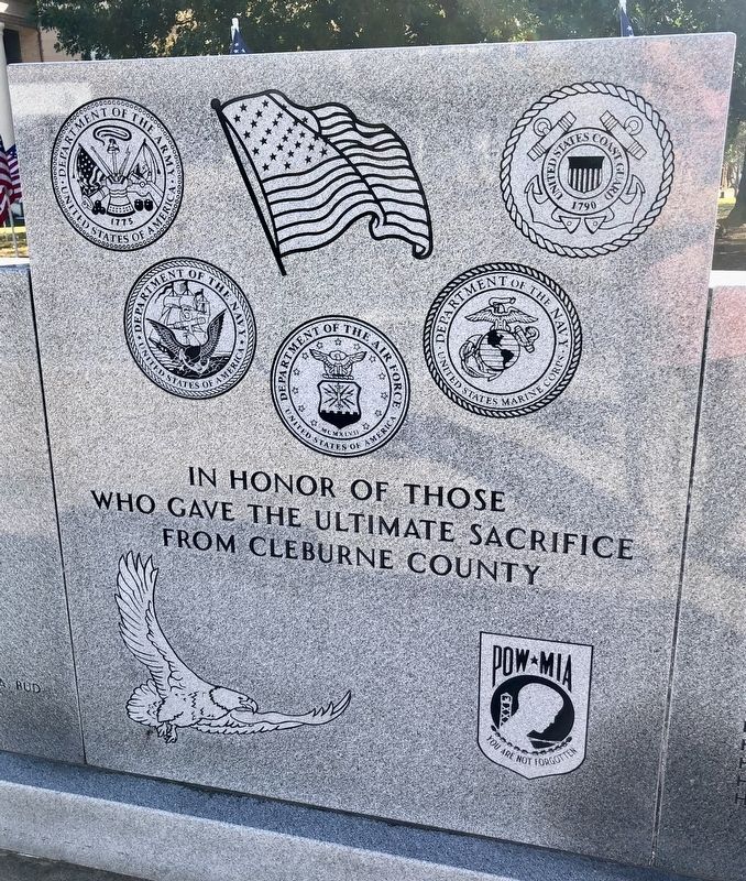 Cleburne County War Memorial	 image. Click for full size.