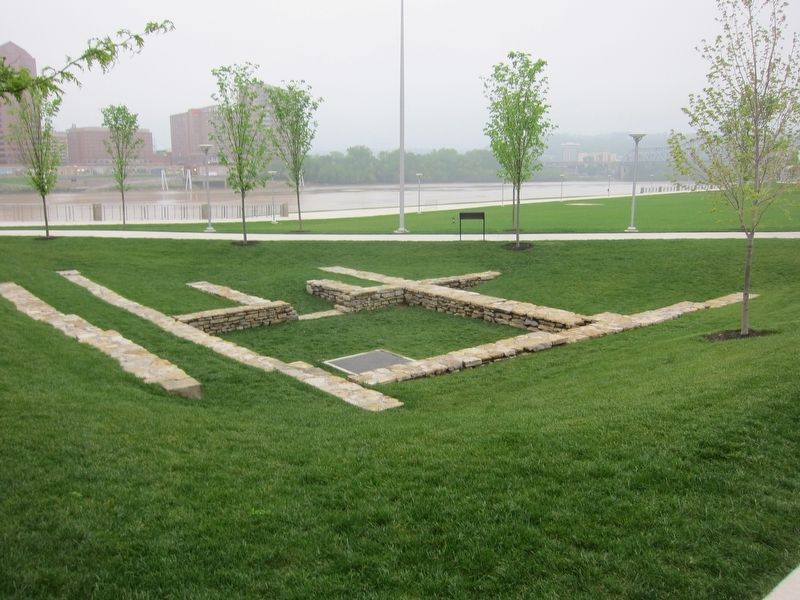 Emery and Kroger Historic Foundation Walls and Marker. Click for full size. Emery and Kroger Historic Foundation Walls and Marker image. Click for full size.