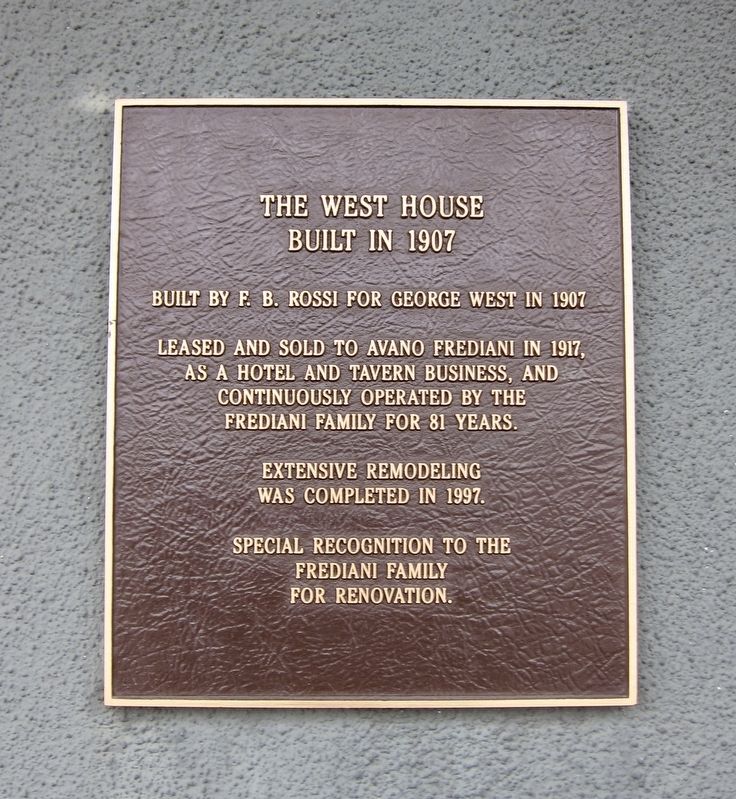 The West House Marker image. Click for full size.
