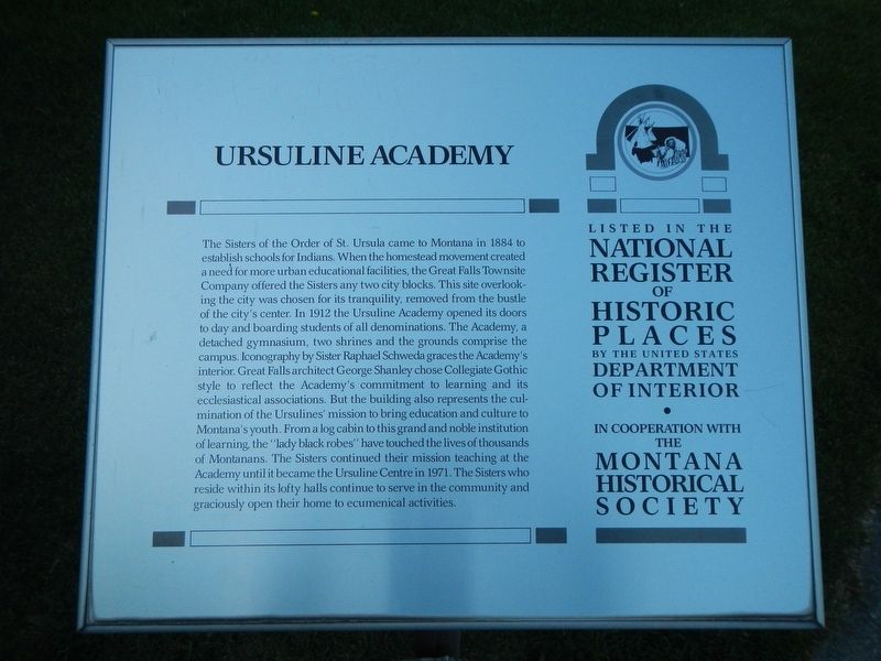 Ursuline Academy Marker image. Click for full size.
