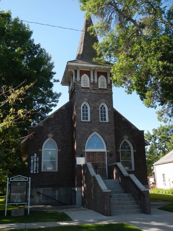 Union Bethel African Methodist Episcopal Church and Marker image. Click for full size.