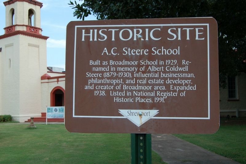 A.C. Steere School Marker image. Click for full size.