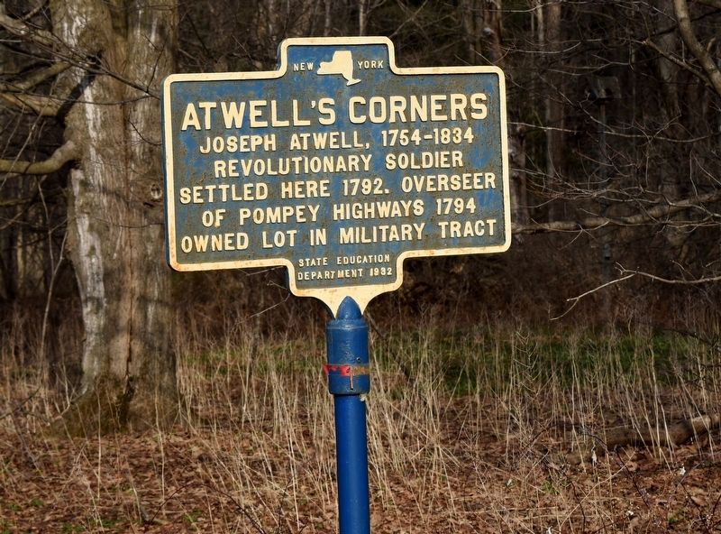 Atwell's Corners Marker image. Click for full size.
