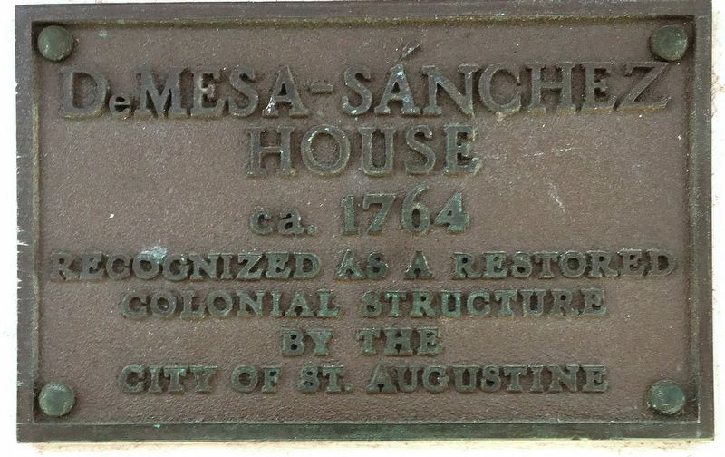 DeMesa - Sanchez House Marker image. Click for full size.